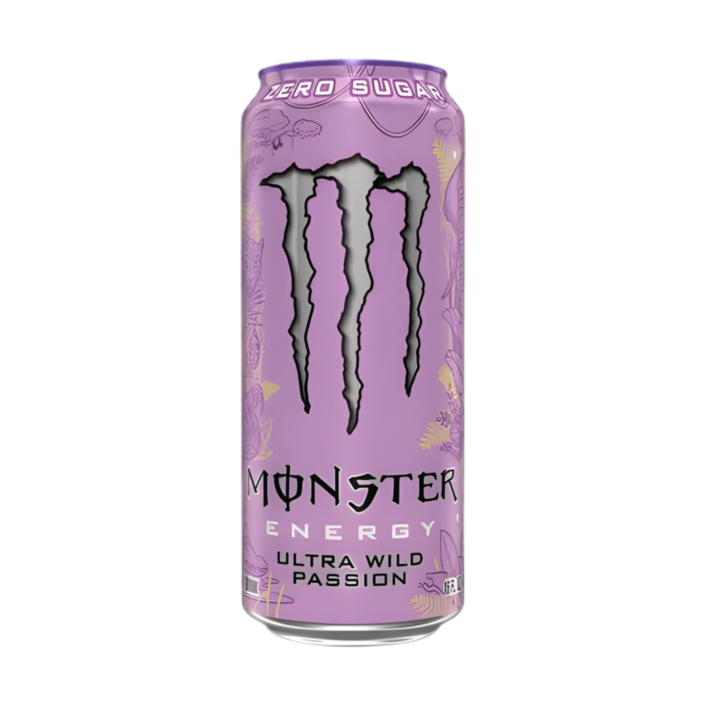 Monster Energy Ultra Wild Passion can showing colorful passionfruit-inspired artwork