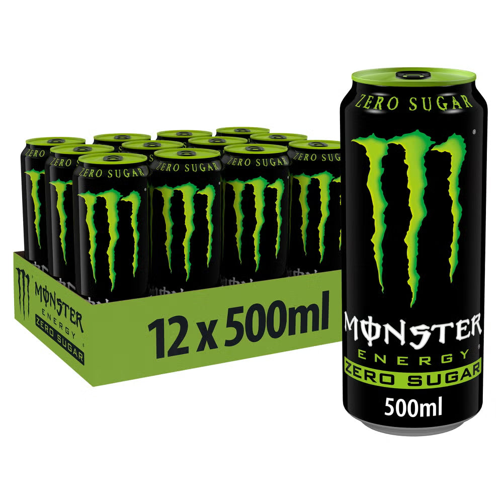 Monster Zero Sugar energy drink 500ml packaging