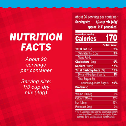 Mrs. Butterworth's Buttermilk Complete Pancake Mix 32 oz bag ideal for breakfast or brunch