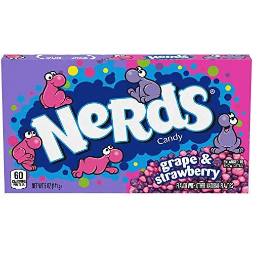 Nerds Grape and Strawberry candy – colourful crunchy grape and strawberry sweets
