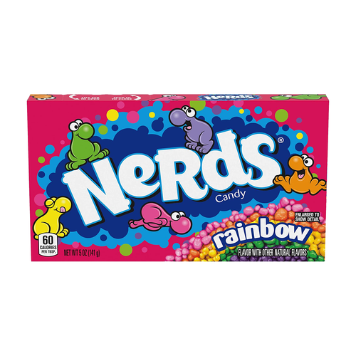 Nerds Rainbow 141 g theatre box assorted flavors strawberry grape orange lemonade