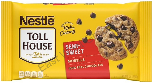 Nestlé Toll House Semi-Sweet Chocolate Morsels 340g – USA Import | Authentic Baking Chips for Cookies & Desserts | UK Stock | Fast Delivery | No Customs
