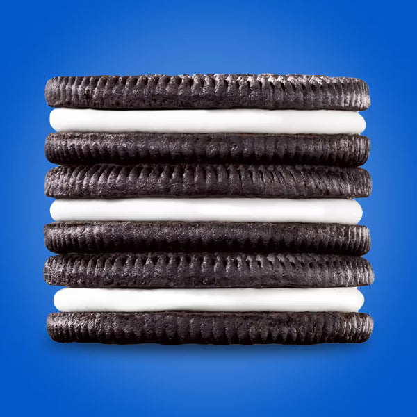 Oreo Mini Big Bag 85g – Bite-sized Oreo cookies with chocolate wafers and creamy filling in a resealable bag.