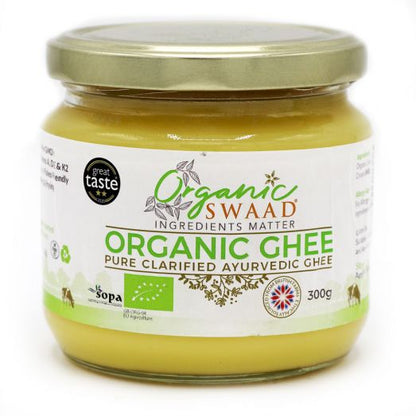 Organic Swaad Organic Ghee 450g and 300g Pure Clarified Butter