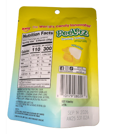 PEELERZ Zesty Lemon Gummies