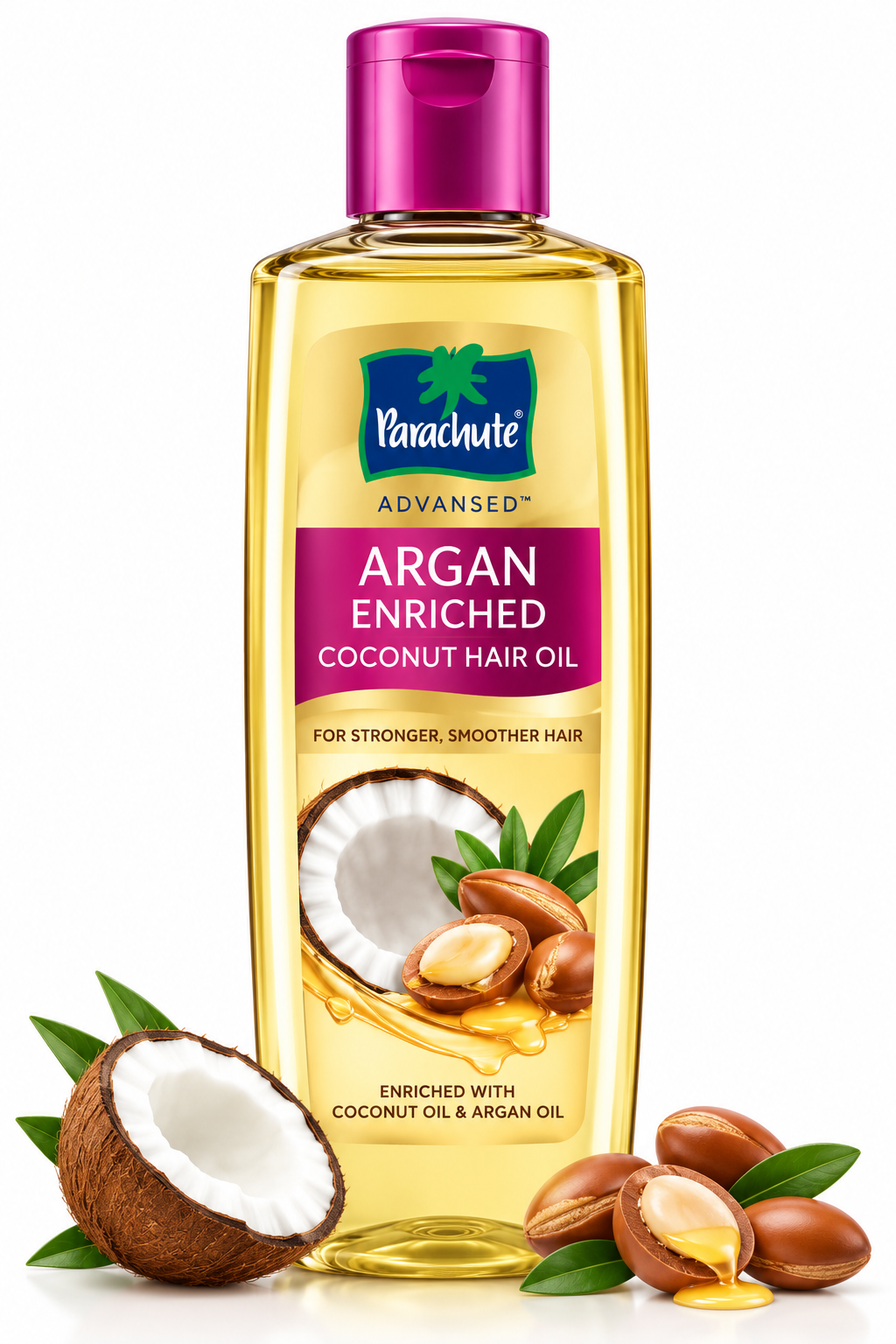 Parachute Argan Enriched Coconut Hair Oil 200ML – Pack of 1