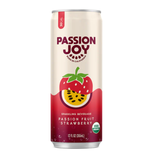Pouring Passion Joy Passion Fruit & Guava sparkling drink into glass – fizzy tropical refreshment
