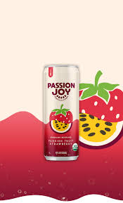 Passion Joy Passion Fruit & Guava sparkling drink bottle – tropical fruit beverage