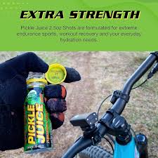 Pickle Juice Extra Strength Shot 2.5oz (75ml) featuring electrolytes for rapid hydration and muscle cramp relief