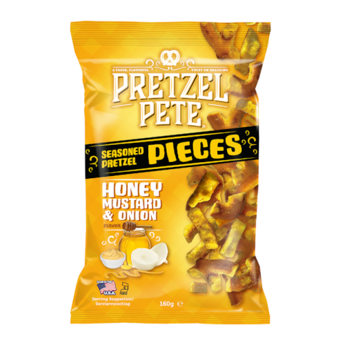 Seasoned Pretzel Pieces Honey Mustard & Onion flavor