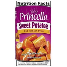 Princella Cut Yams 24 x 420g, ideal for quick, healthy meals, frying, boiling, or roasting.