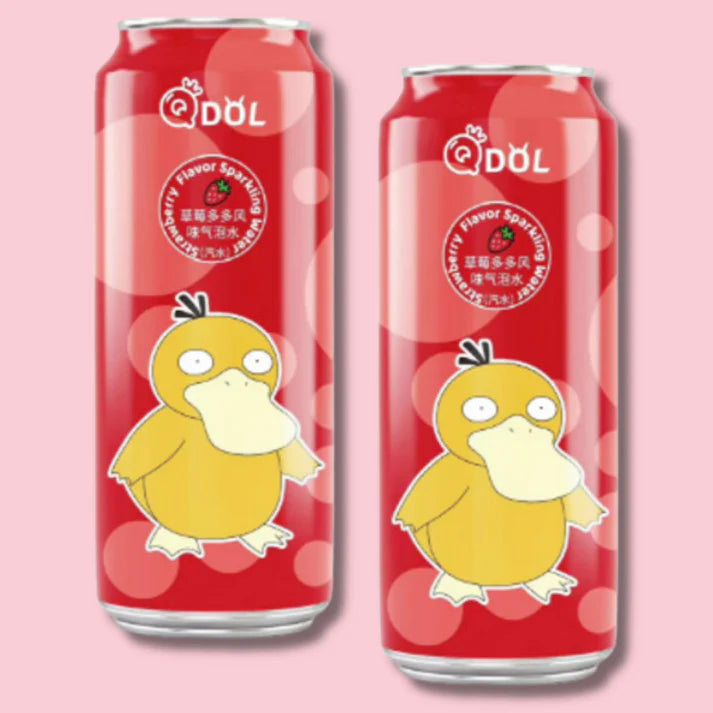 QDOL Psyduck Strawberry Sparkling Water 500ml