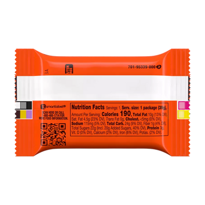 Reese’s Big Cup with Chocolate Lava and Peanut Butter Filling (39g) – Close-up of the rich, molten peanut butter center surrounded by a thick layer of milk chocolate.