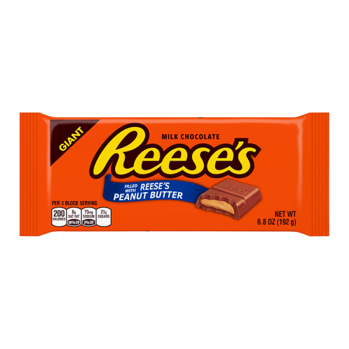 Reese’s Peanut Butter Giant Bar wrapper front view