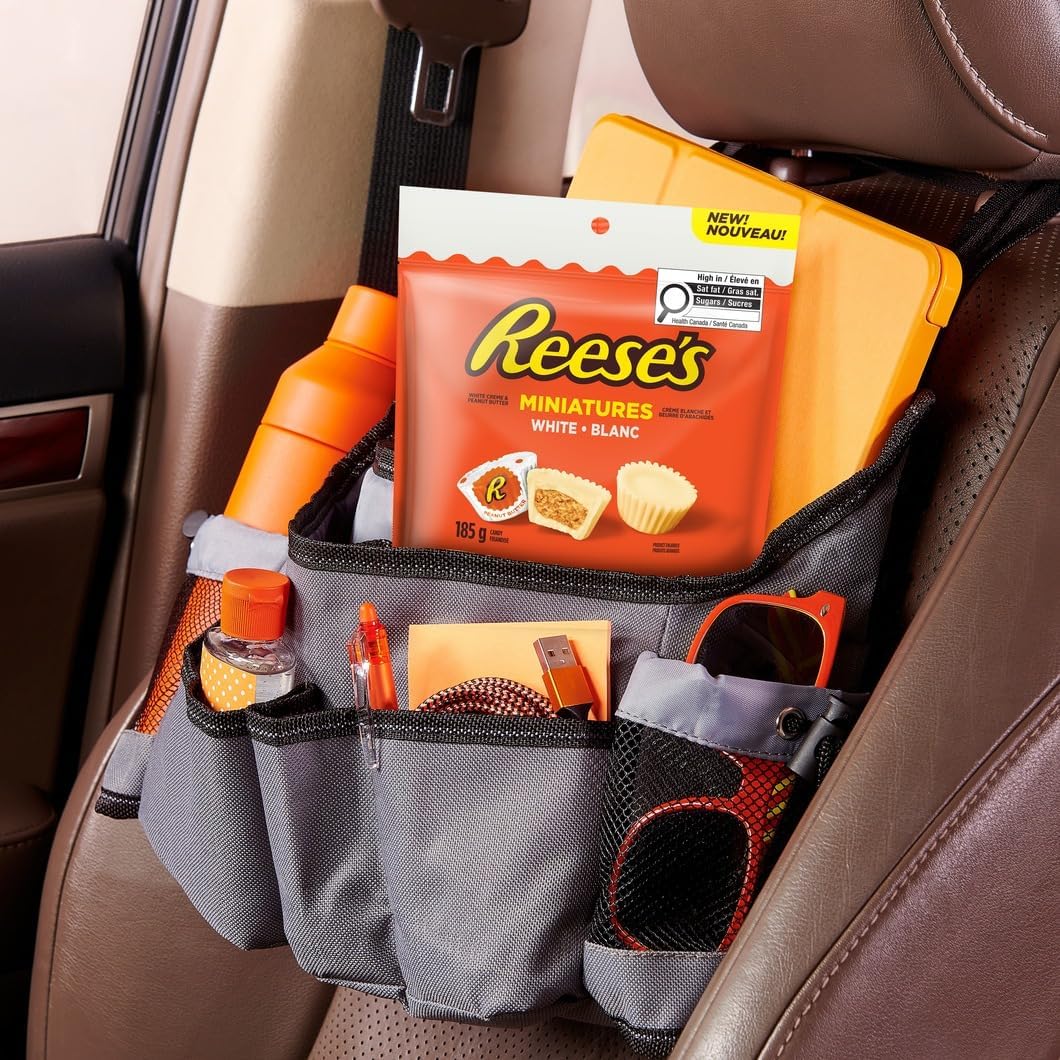 Reese’s white chocolate peanut butter cups 185g bag on white background