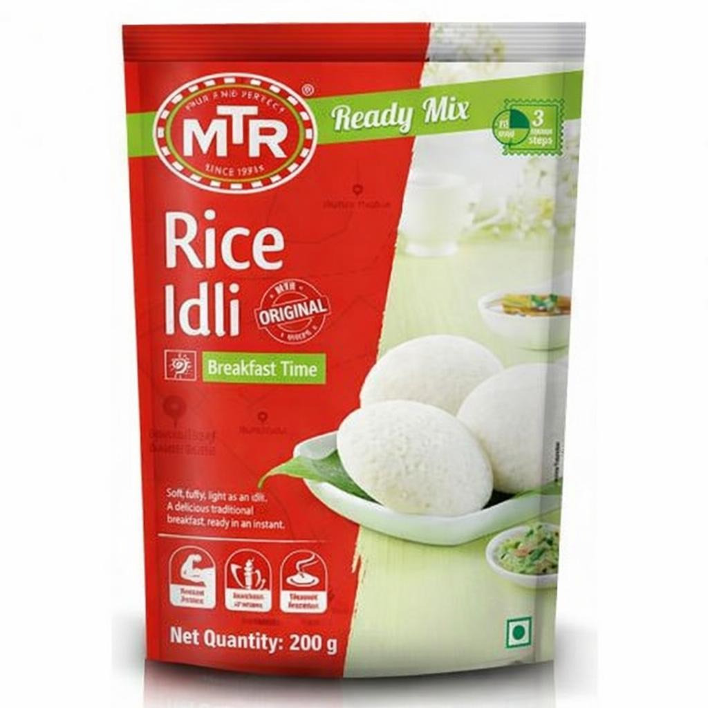 MTR Instant Rice Idli Mix 200g pack – Ready Mix powder for soft and fluffy South Indian idlis