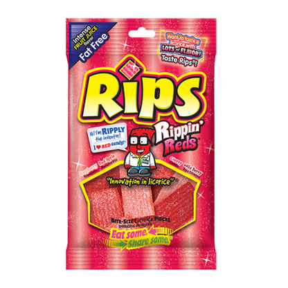 USA Imported Rips Rippin-Red Candy – Bite Size Pieces 4oz Bag