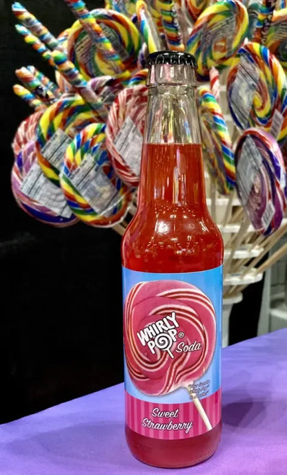 Whirly Pop Sweet Strawberry Soda 12 oz