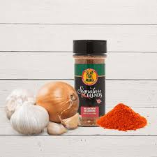 Home-cooked blackened dishes made with Slap Ya Mama Blackening Seasoning 4.5oz.