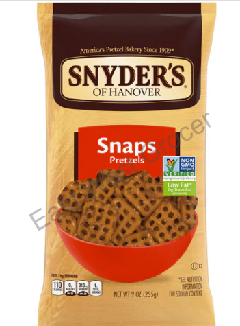 Snyder’s of Hanover Snaps Pretzels 510g (Pack of 2) – USA Import | Square Salted Pretzel Crisps | UK Stock | No Customs | Perfect for Dips, Snacks & Recipes