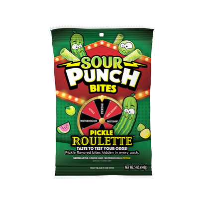 Sour Punch Bites Pickle Roulette 141g candy bag