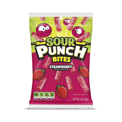 Sour Punch Strawberry Bites 142g candy bag