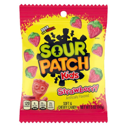 Sour Patch Kids Strawberry Soft & Chewy Candy 12-pack (102g bags)