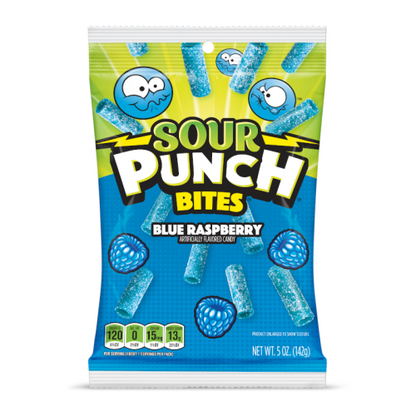 Sour Punch Blue Raspberry Gummies