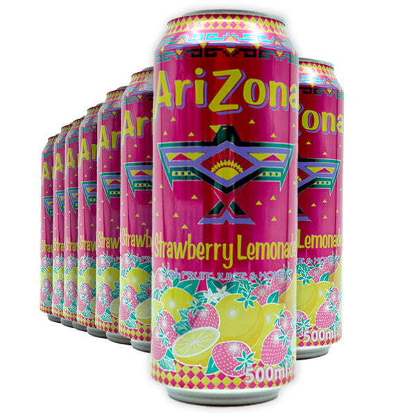 Arizona Strawberry Lemonade 500 ml – Refreshing Summer Fruit Drink
