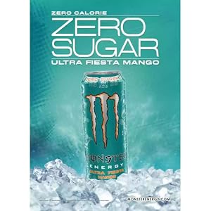 Monster Ultra Fiesta Mango Sugar-Free Energy Drink – 500 ml Can