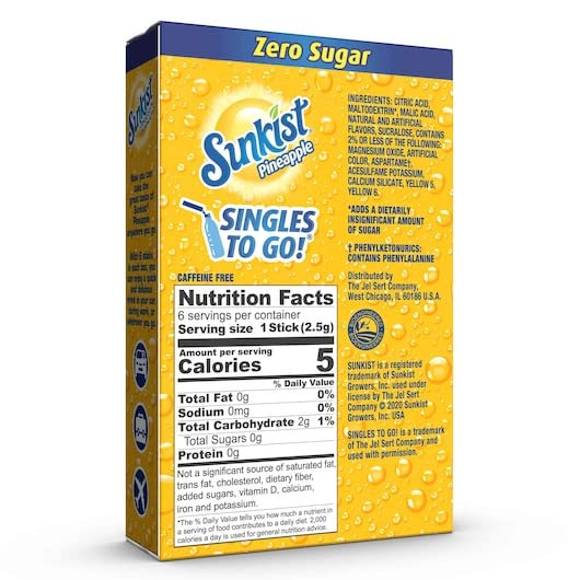 Sunkist Portable Pineapple Powder Mix