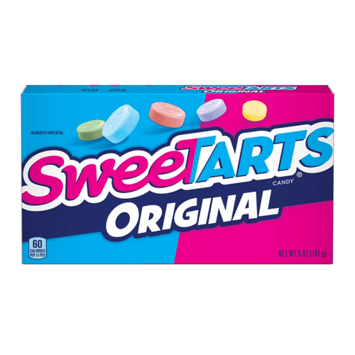 SweeTARTS Original theatre box 141 g with sweet and tangy fruit candies.