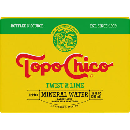 Topo Chico Twist of Lime Mineral Water 12oz