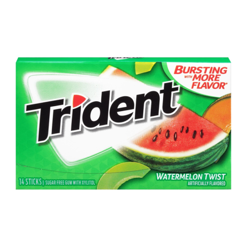 Trident Watermelon Twist gum for on-the-go freshness