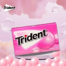 Trident Bubblegum Sugar-Free Gum stick – individually wrapped sugar-free bubblegum