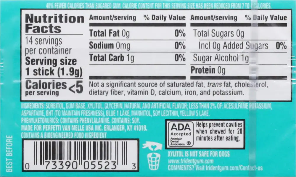Trident Sugar-Free Gum