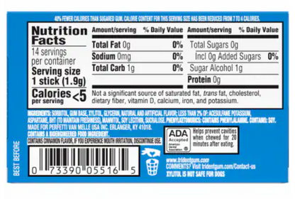 Trident Peppermint Gum