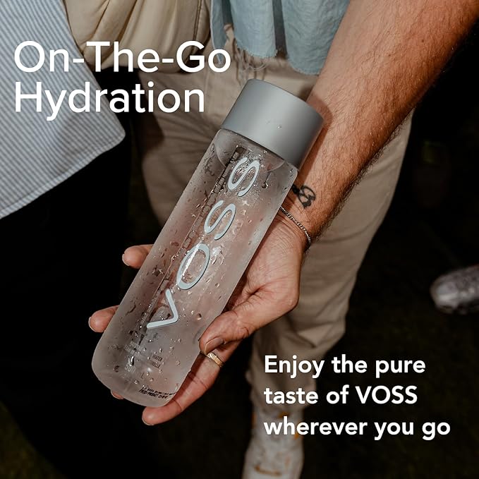 Voss Still Water in a 500 ml plastic bottle, premium Norwegian artesian water