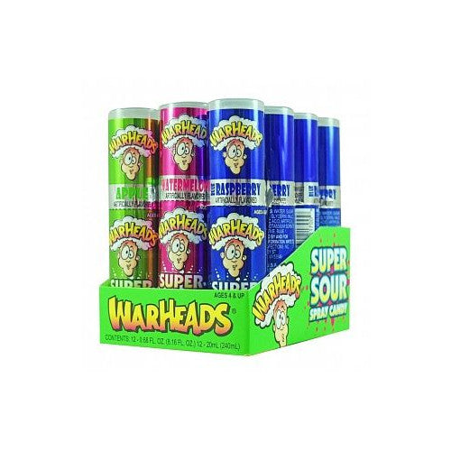 Warheads SOUR Spray upright box 20ml for instant, mess-free sour candy fun