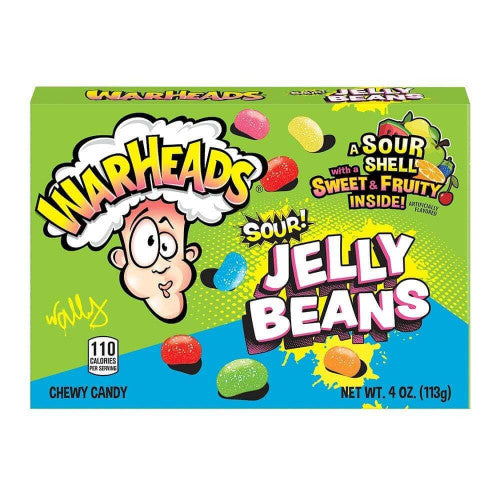 Warheads Sour Jelly Beans 113g box for extreme sour candy lovers
