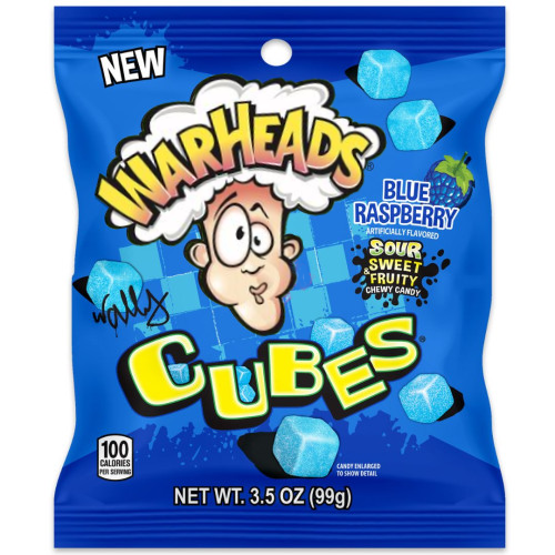 Warheads sour blue raspberry candy