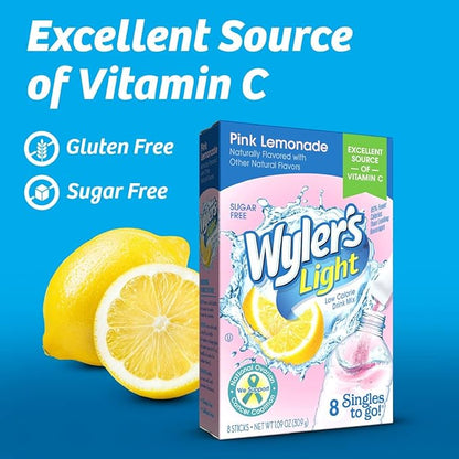 Wyler’s Light Pink Lemonade Singles To Go 