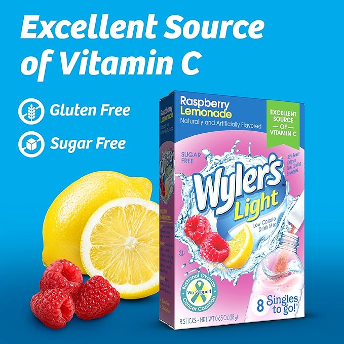 Wyler’s Light Raspberry Lemonade Singles To Go 8-Pack Box