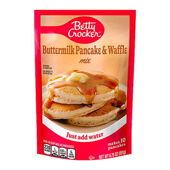 Betty Crocker breakfast mix for pancakes and waffles