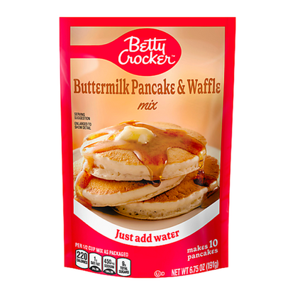 Betty Crocker breakfast mix for pancakes and waffles