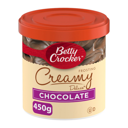 Betty Crocker Creamy Deluxe Chocolate Frosting 450 g tub