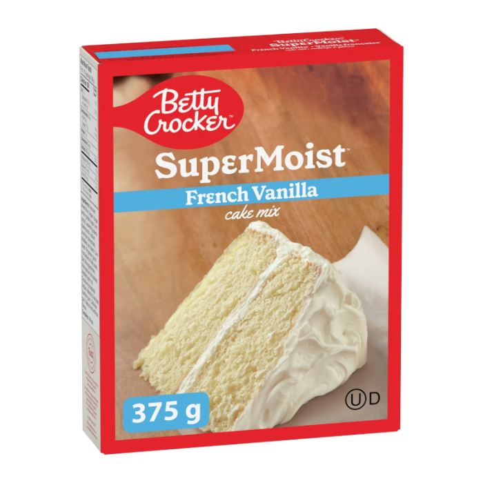 French vanilla cake mix by Betty Crocker