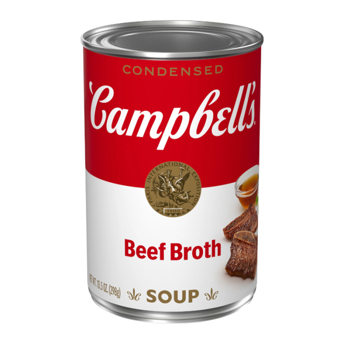 Campbell's Beef Broth Soup 10.5 oz can ideal for quick and flavorful meals