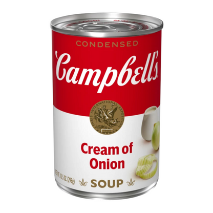 Campbell's Cream of Onion Soup 10.5 oz can ideal for comfort meals