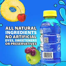 Close-up of Capri Sun 12oz Pacific Cooler pouch for retail display